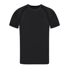Vue T-Shirt Adulte Tecnic Sappor de couleur noir| Krokrodeal