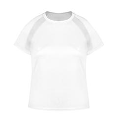Vue T-Shirt Femme Tecnic Sappor de couleur blanc| Krokrodeal