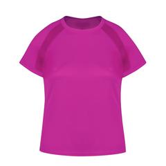 Vue T-Shirt Femme Tecnic Sappor de couleur rose| Krokrodeal