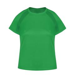 Vue T-Shirt Femme Tecnic Sappor de couleur vert| Krokrodeal