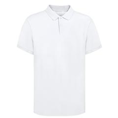 Vue Polo Adulte Blanc Koupan de couleur blanc| Krokrodeal