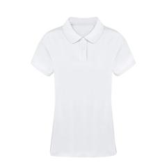 Vue Polo Femme Blanc Koupan de couleur blanc| Krokrodeal