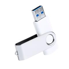 Vue Clé USB Brabam 16GB de couleur blanc| Krokrodeal