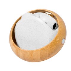 Vue Écouteurs Krofin de couleur blanc| Krokrodeal