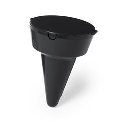 Vue Cendrier Cleansand de couleur noir| Krokrodeal