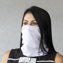 Vue Tour de Cou Antibacterienne Nical de couleur blanc| Krokrodeal