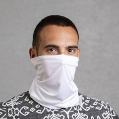Vue Tour de Cou Antibacterienne Nical de couleur blanc| Krokrodeal