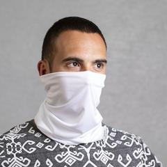 Vue Tour de Cou Antibacterienne Nical de couleur blanc| Krokrodeal