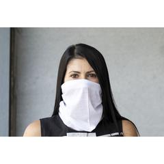 Vue Tour de Cou Antibacterienne Nical de couleur blanc| Krokrodeal