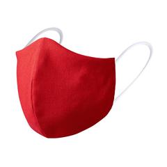 Vue Masque Hygiénique Réutilisable Liriax Medium de couleur rouge| Krokrodeal