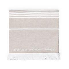 Vue Paréo Serviette Tayler de couleur marron| Krokrodeal
