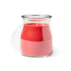 Vue Bougie Aromatique Saicer de couleur rouge| Krokrodeal