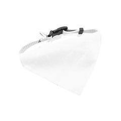 Vue Collier Bandana Roco de couleur blanc| Krokrodeal