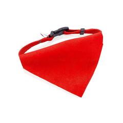 Vue Collier Bandana Roco de couleur rouge| Krokrodeal