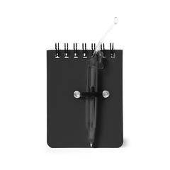 Vue Mini Cahier Duxo de couleur noir| Krokrodeal