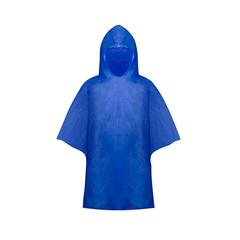Vue Poncho Teo de couleur bleu| Krokrodeal