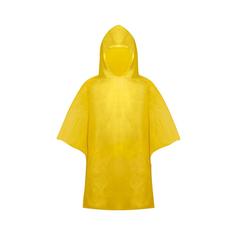 Vue Poncho Teo de couleur jaune| Krokrodeal