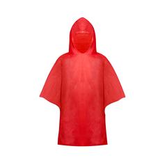 Vue Poncho Teo de couleur rouge| Krokrodeal