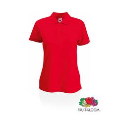 Vue Polo Femme 65/ 35 de couleur rouge| Krokrodeal