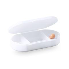 Vue Pilulier Trizone de couleur blanc| Krokrodeal
