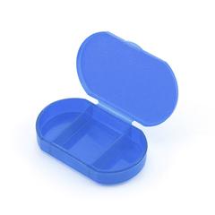 Vue Pilulier Trizone de couleur bleu| Krokrodeal