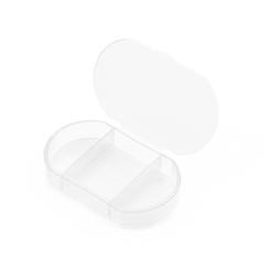Vue Pilulier Trizone de couleur translucide| Krokrodeal