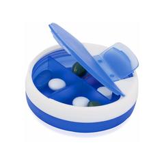 Vue Pilulier Astrid de couleur bleu| Krokrodeal