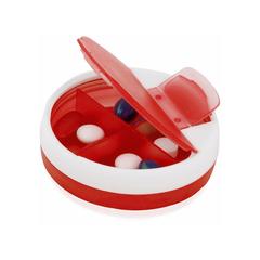 Vue Pilulier Astrid de couleur rouge| Krokrodeal