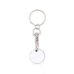 Vue Porte-Clés Monnaie Euromarket de couleur blanc| Krokrodeal