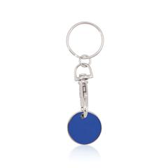 Vue Porte-Clés Monnaie Euromarket de couleur bleu| Krokrodeal