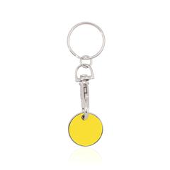 Vue Porte-Clés Monnaie Euromarket de couleur jaune| Krokrodeal