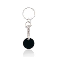 Vue Porte-Clés Monnaie Euromarket de couleur noir| Krokrodeal