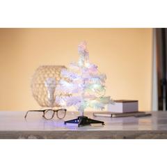 Vue Arbre de Noël Pines de couleur blanc| Krokrodeal