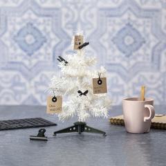 Vue Arbre de Noël Pines de couleur blanc| Krokrodeal