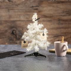 Vue Arbre de Noël Pines de couleur blanc| Krokrodeal