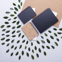 Vue Cahier Emerot de couleur bleu| Krokrodeal