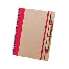 Vue Cahier Tunel de couleur rouge| Krokrodeal