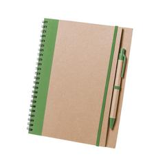 Vue Cahier Tunel de couleur vert| Krokrodeal
