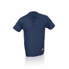 Vue Polo Tecnic Bandera de couleur bleu| Krokrodeal