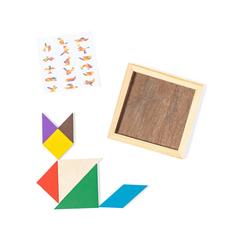 Vue générale Puzzle Tangram | Krokrodeal