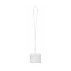 Vue Lanyard Porte-Badge Maes de couleur blanc| Krokrodeal