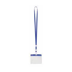 Vue Lanyard Porte-Badge Maes de couleur bleu| Krokrodeal