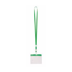 Vue Lanyard Porte-Badge Maes de couleur vert| Krokrodeal