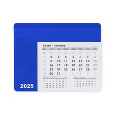 Vue Tapis Souris Calendrier Rendux de couleur bleu| Krokrodeal