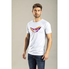Vue T-Shirt Adulte Tecnic Plus de couleur blanc| Krokrodeal