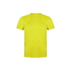 Vue T-Shirt Enfant Tecnic Plus de couleur jaune| Krokrodeal