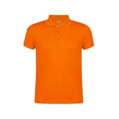 Vue Polo Tecnic Plus de couleur orange| Krokrodeal