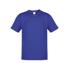 Vue T-Shirt Adulte Couleur Hecom de couleur bleu| Krokrodeal