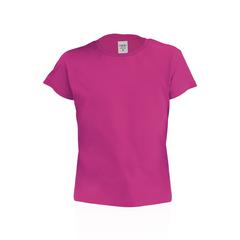 Vue T-Shirt Enfant Couleur Hecom de couleur rose| Krokrodeal