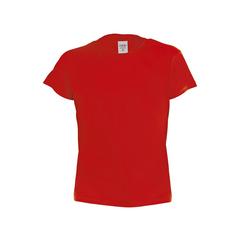 Vue T-Shirt Enfant Couleur Hecom de couleur rouge| Krokrodeal